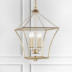 Laurel 16'' Four Light Mini Chandelier, Antique Gold