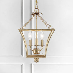 Laurel 11'' Three Light Mini Chandelier, Antique Gold