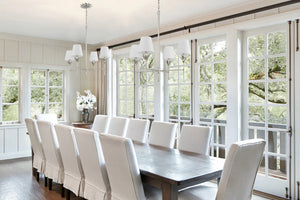 Laurel 28'' Four Light Chandelier, Antique Silver