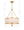 Laurel 24'' Six Light Chandelier, Antique Gold