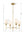 Laurel 28'' Four Light Chandelier, Antique Gold