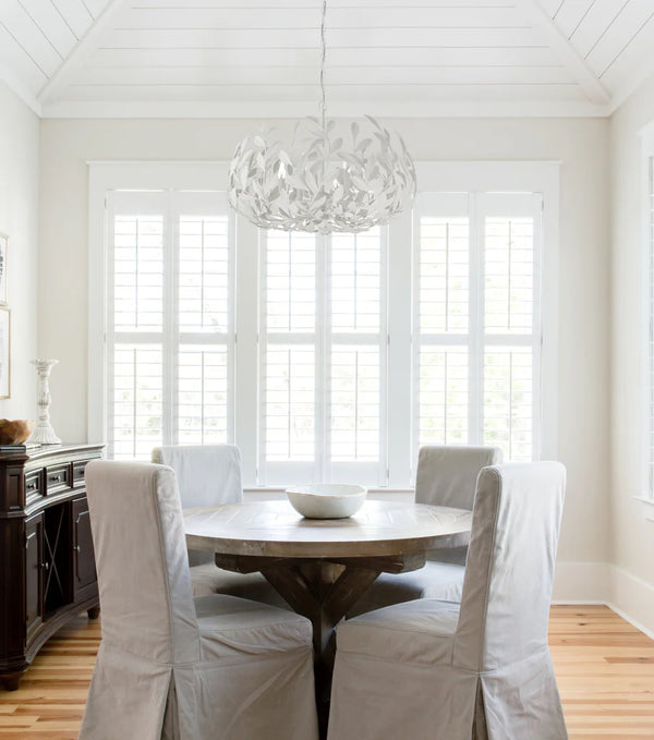 Laurel 27'' Six Light Chandelier, Matte White