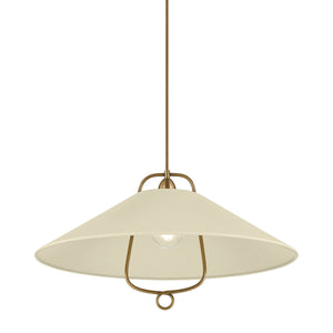 Coreris 23" One Light Pendant, Historic Bronze / Soft Sand
