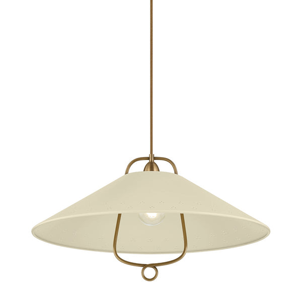 Coreris 23" One Light Pendant, Historic Bronze / Soft Sand
