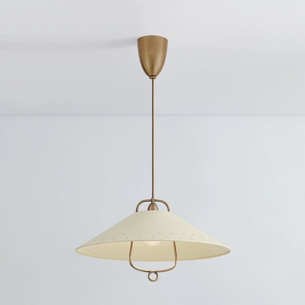 Coreris 23" One Light Pendant, Historic Bronze / Soft Sand