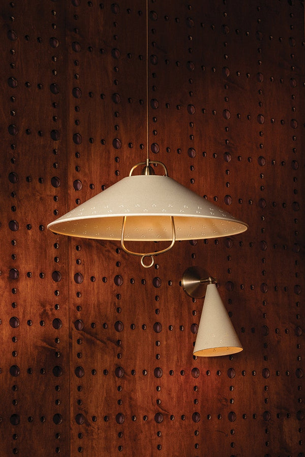 Coreris 23" One Light Pendant, Historic Bronze / Soft Sand