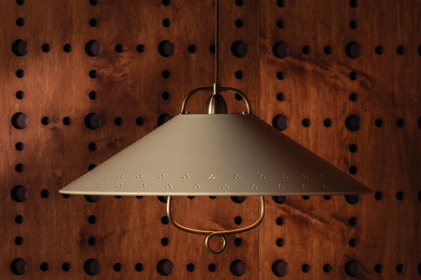 Coreris 23" One Light Pendant, Historic Bronze / Soft Sand