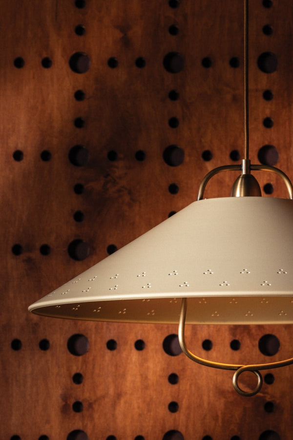 Coreris 23" One Light Pendant, Historic Bronze / Soft Sand