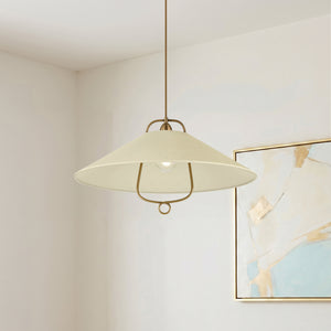 Coreris 23" One Light Pendant, Historic Bronze / Soft Sand