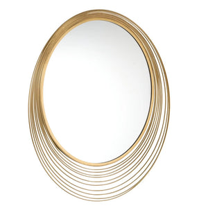 Celine 35" Mirror, Antique Gold