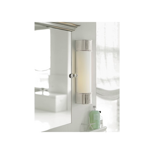 Oxford 4.25" Two Light Bath Sconce, Polished Nickel