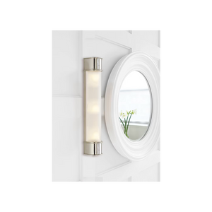 Oxford 4" Three Light Bath Sconce, Polished Nickel