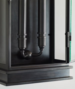 Linear Lantern 9" Two Light Wall Sconce, Bronze