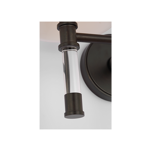 Hanover 15" Two Light Bath Sconce, Aged Iron