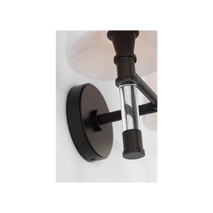 Hanover 15" Two Light Bath Sconce, Aged Iron