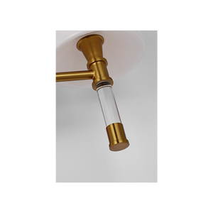 Hanover 15" Two Light Bath Sconce, Burnished Brass