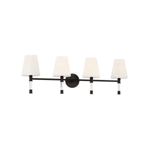 Hanover 34" Four Light Bath Sconce, Aged Iron