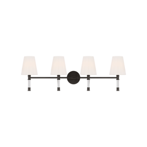 Hanover 34" Four Light Bath Sconce, Aged Iron