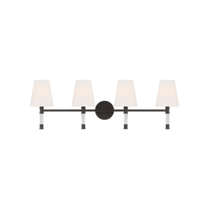 Hanover 34" Four Light Bath Sconce, Aged Iron