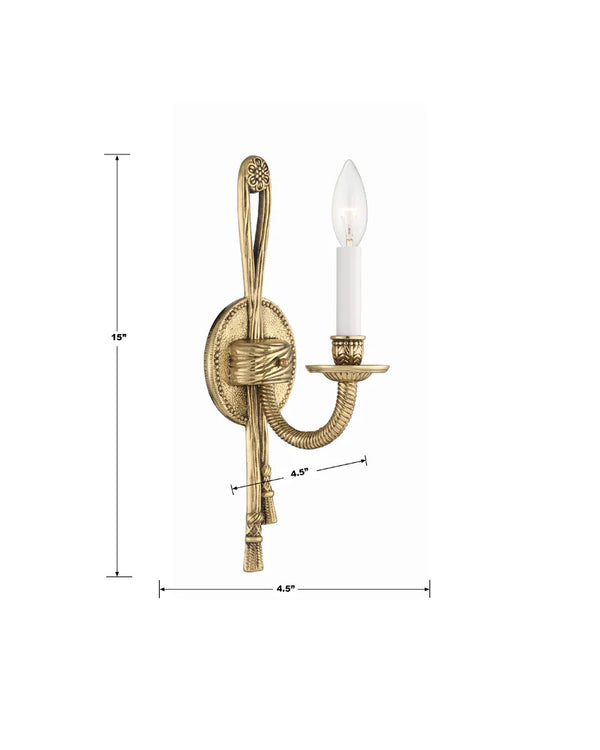 Gild 4.5'' One Light Wall Sconce, Olde Brass
