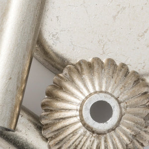 Soleil 40'' Nine Light Chandelier, Antique Silver