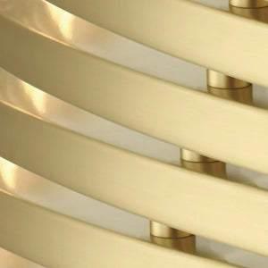 Araceli 36'' 10 Light LED Chandelier, Soft Brass Clear Crystal