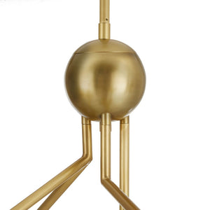 Ardenyx 57" Seven Lights Chandelier, Antique Brass