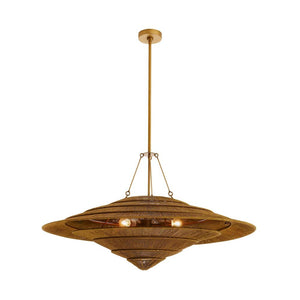 Orin 40" Three Lights Pendant, Vintage Brass