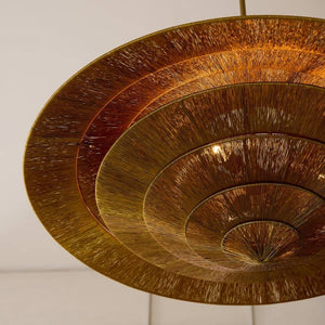 Orin 40" Three Lights Pendant, Vintage Brass