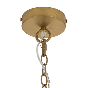 Zairen 40" Eight Lights Chandelier, Ivory