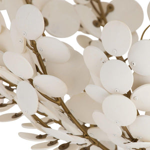 Zairen 40" Eight Lights Chandelier, Ivory