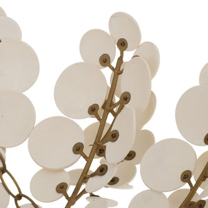 Zairen 40" Eight Lights Chandelier, Ivory