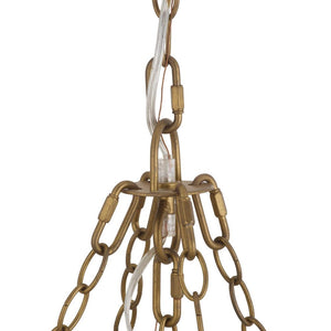 Zairen 40" Eight Lights Chandelier, Ivory