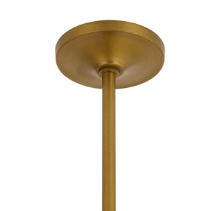 Aureth 32" Eight Lights Chandelier, Amber - Glass