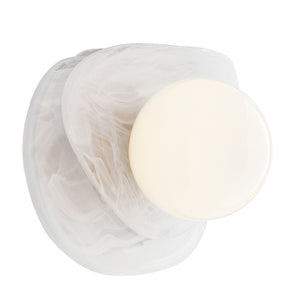Nivora 10" One Light Sconce, Opal - Glass