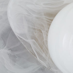 Nivora 10" One Light Sconce, Opal - Glass