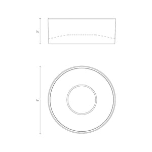 Toribi 5" LED Outdoor Ceiling Light, White