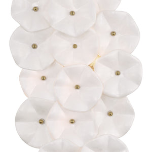 Astrid 23" Four Light Sconce, Aged Brass / White