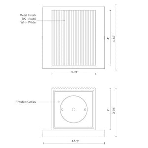 Rook 5" LED Indoor/Outdoor Wall Sconce, White