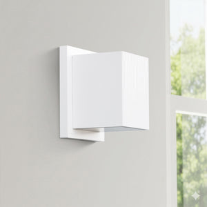 Rook 5" LED Indoor/Outdoor Wall Sconce, White