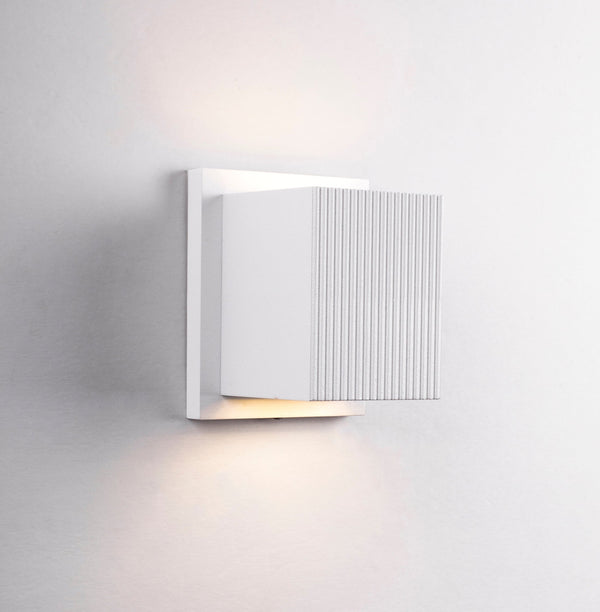 Rook 5" LED Indoor/Outdoor Wall Sconce, White