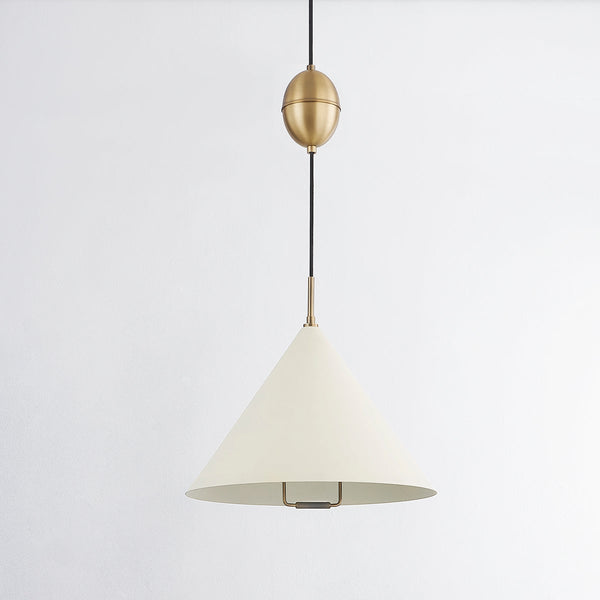Lyan 18" One Light Pendant, Patina Brass