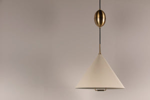 Lyan 18" One Light Pendant, Patina Brass