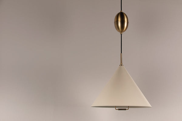 Lyan 18" One Light Pendant, Patina Brass
