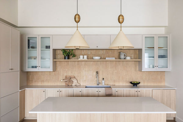 Lyan 18" One Light Pendant, Patina Brass