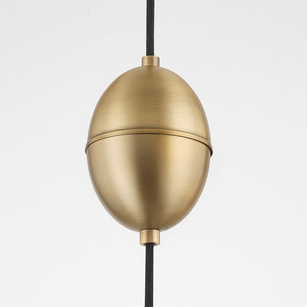 Lyan 18" One Light Pendant, Patina Brass