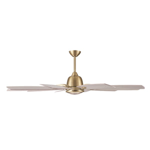 Hearthfield 65" One Light Smart Ceiling Fan, Legacy Brass