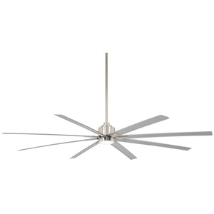 Hydrex 84" Ceiling Fan, Brushed Nickel Wet