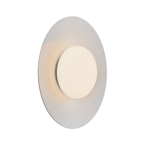 Sunspot 15" LED Flush Mount Ceiling Light, Metal - Black/White