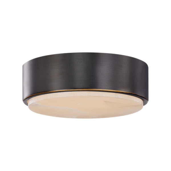 Comstock 8" LED Flushmount Ceiling Light, Urban Bronze/Alabaster